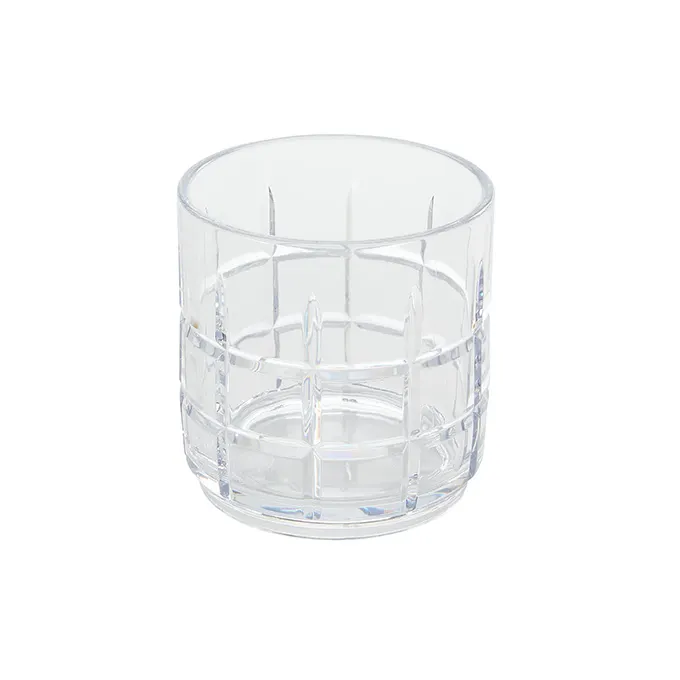 American Metalcraft BSR8 Stackable Rocks Glass, 8 oz Clear Tritan Plastic, Sanibel Collection - Dozen