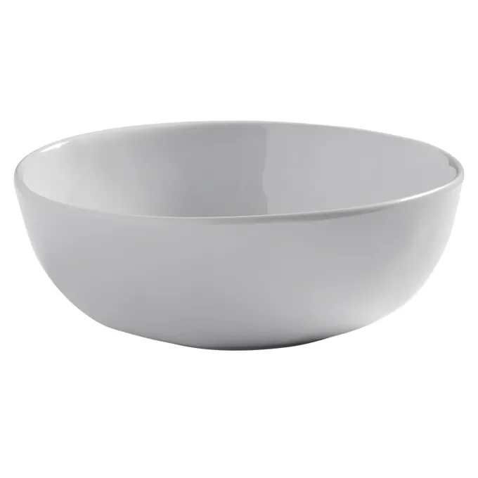 American Metalcraft CBL32CL 32-oz (1 qt) White Melamine Bowl, 7-1/8" Diameter x 2.5" H, BPA-Free, NSF