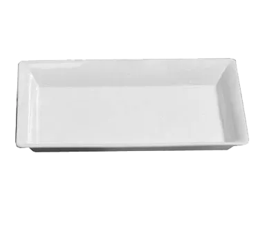 American Metalcraft CER21 White Ceramic Platter, 21" x 12-3/4" x 3-1/4" Dishwasher‑Safe, Fits IS12‑14
