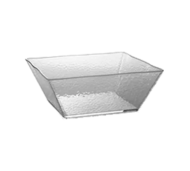 American Metalcraft CRGSQ117 Rain Bowl – 12" x 12" x 4.5" (7 qt/224‑255 oz) Clear Styrene Square Bowl