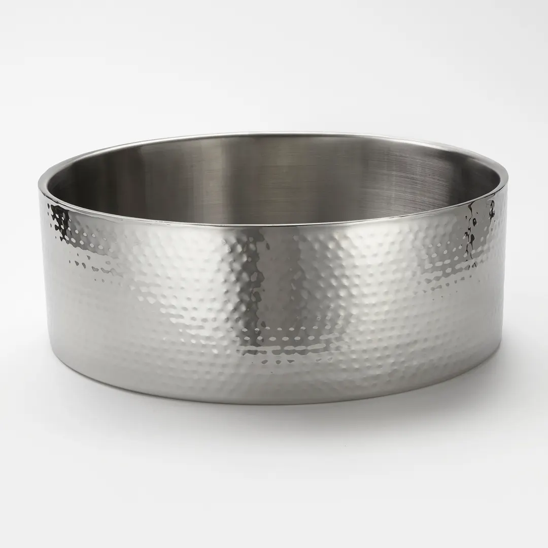 American Metalcraft DWBH16 Double-Wall Bowl, 16", 16-Quart (512 oz), Hammered Stainless Steel