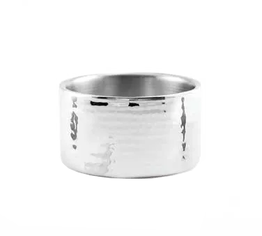 American Metalcraft DWBH4 Double‑Wall Serving Bowl, 4‑3/4" x 2‑1/2", 1‑Quart Hammered Steel