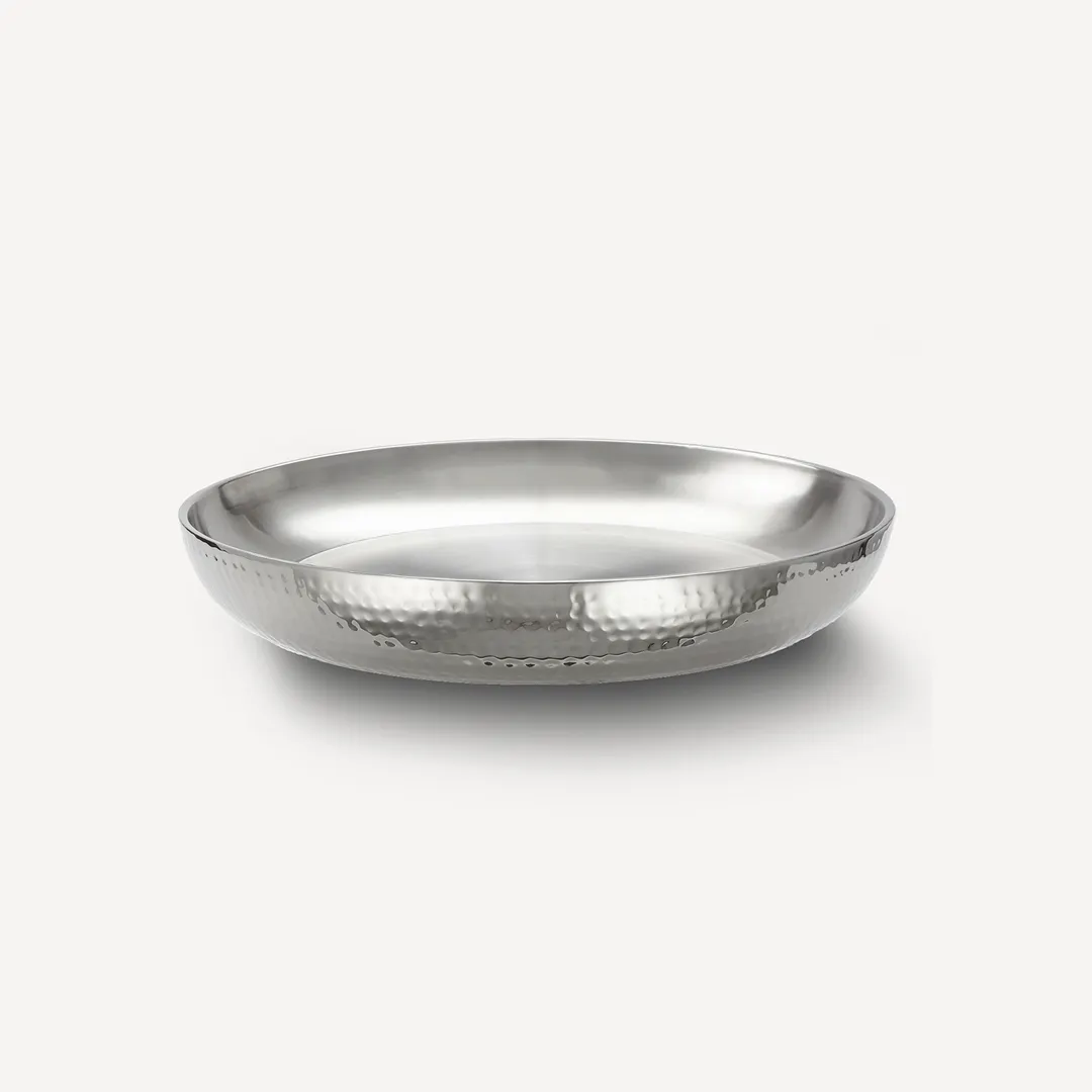 American Metalcraft DWHSEA12 Seafood Tray, 68‑oz round, 12" diameter x 2‑¼" H, stainless steel, hammered