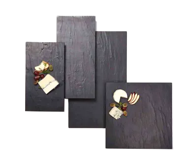 American Metalcraft FSLT18 Endurance Platter, 18" L x 8½" W x ¼" H Melamine, Faux Slate Gray, Break‑Resistant