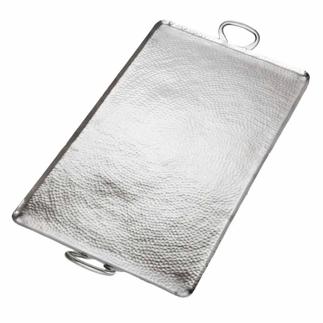 American Metalcraft G30 Griddle – 30" L x 16" W x 1.75" H Stainless Hammered Finish, Surface