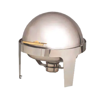 American Metalcraft GOLDAGRD18 7‑qt Chafing Dish Roll‑Top 90°/180° Steel Gold Handle Pans/Fuel Holder