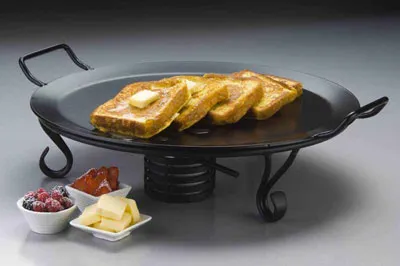 American Metalcraft GSS17 Griddle Stand Riser, 17" Diameter x 4¼" H, Wrought Iron, Hand‑Wash Only
