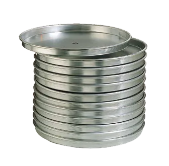 American Metalcraft HA4007 Pizza Pan, 7" ID x 1" Deep, Straight 14‑Gauge Aluminum, 6‑7" Round