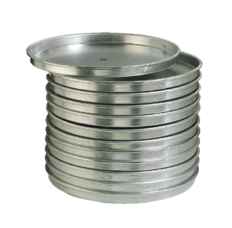 American Metalcraft HA4017 17" ID Straight‑Sided Pizza Pan, 1" Deep, 14‑Gauge Aluminum