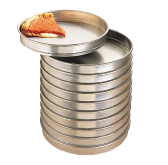 American Metalcraft HA5018 Pizza Pan – 18" Top/17‑7/8" Bottom, 2" Deep, Straight‑Sided 14‑Gauge