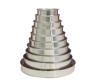 American Metalcraft HA80072 Pizza Pan, 7" ID x 2" Deep, Straight Sided 14‑Gauge Aluminum