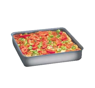 American Metalcraft HCSQ1415 Deep Dish Pizza Pan 14" x 14" x 1½" 14‑Gauge Aluminum HardCoat HandWash