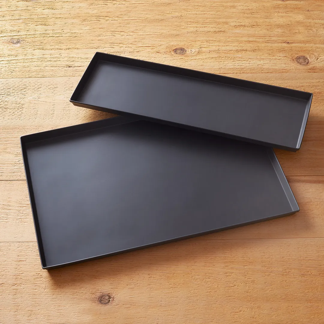 American Metalcraft HCSS248 Rectangular Pizza Pan, 24" L x 8" W x 1" H, Hard‑Coat Aluminum