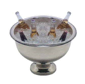 American Metalcraft HMPB20 13-Quart Hammered Punch Bowl, 18-1/2" Dia. x 12" H, 18/8 Stainless Steel