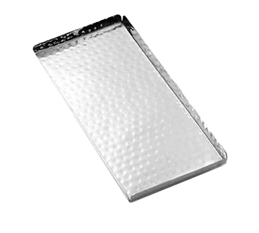 American Metalcraft HMST10 Heavy‑Duty Tray, 10" L x 4½" W x ½" H, Stainless Steel, Hammered, Sides