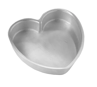 American Metalcraft HPP7 Heart‑Shaped Deep‑Dish Pizza Pan, 7" x 1½" Deep, 6‑7" Diameter, Aluminum