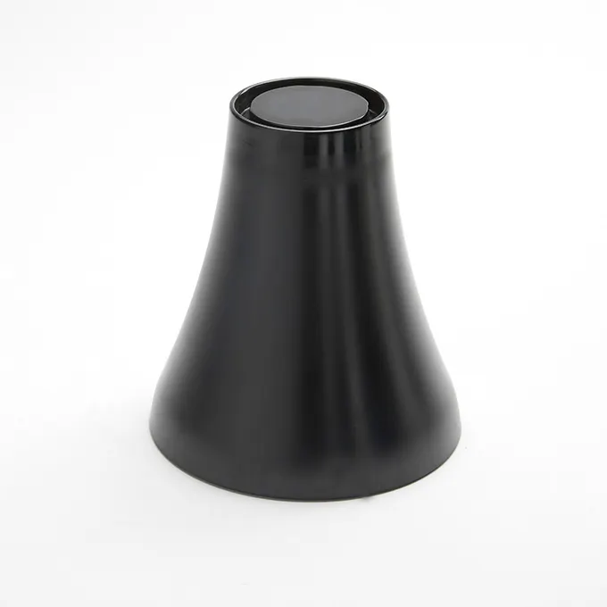 American Metalcraft LFTB67 Black Melamine Lift Pedestal, 6-1/2" Dia x 7-1/8" H, 5"‑9" Height