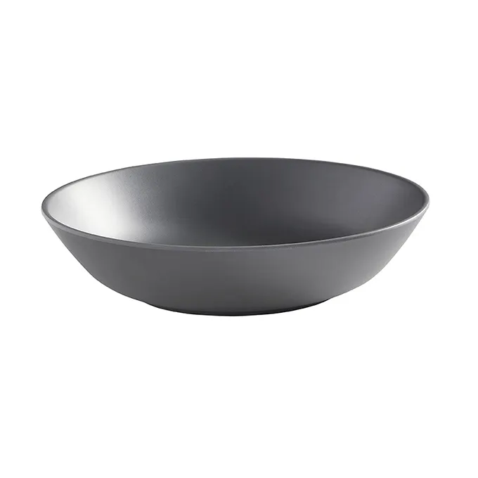 American Metalcraft MCB36GR 36‑oz Bowl, 8‑3/4" Diameter x 2" H, Melamine, Grey