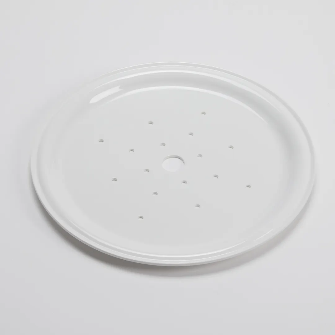American Metalcraft MDT12W White Melamine Seafood Drip Tray, 12-3/8" Diameter, Plastic