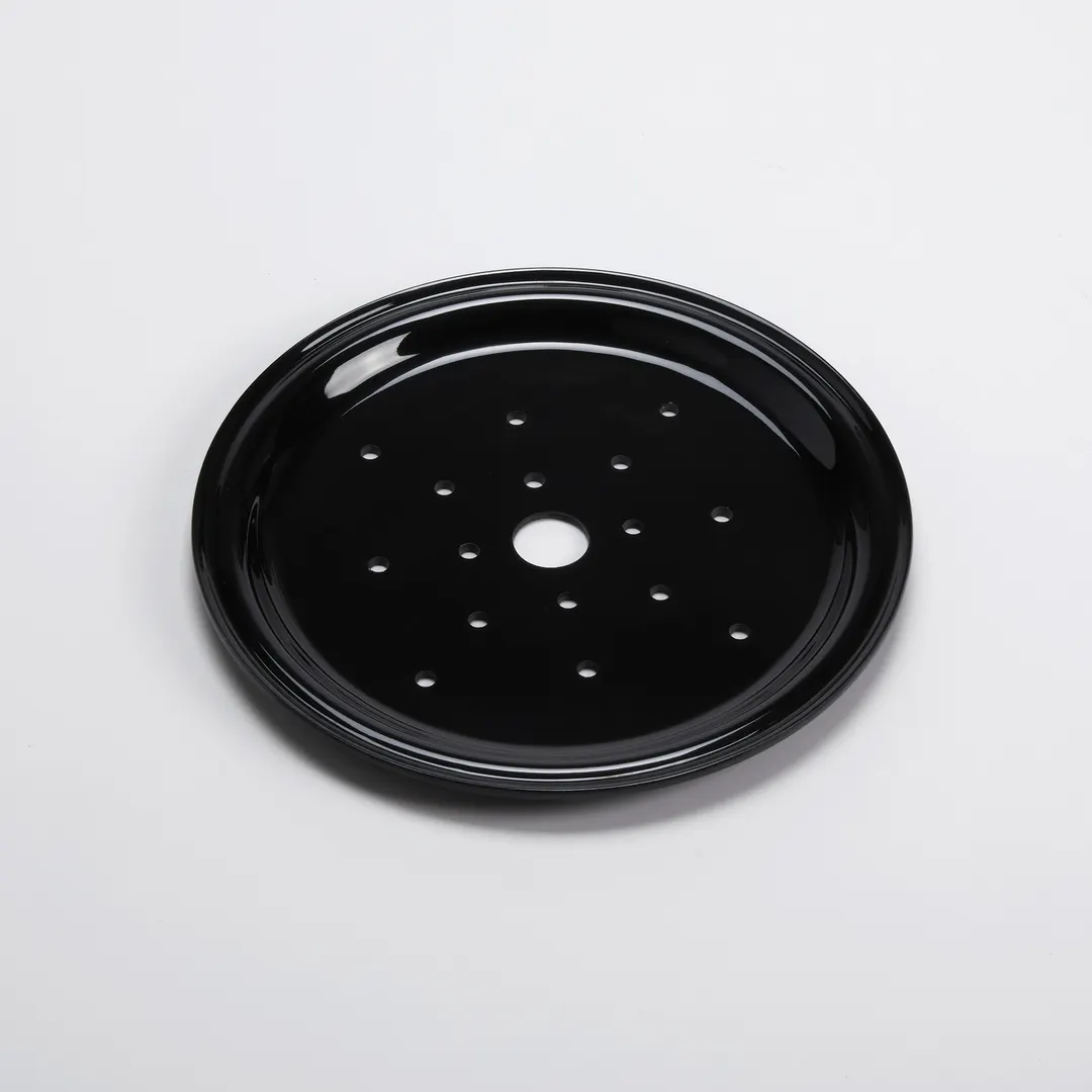 American Metalcraft MDT9B Seafood Tray – 9‑3/8" Black Melamine Drip Tray, Plastic, 9" for Shellfish Serving