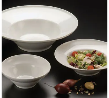 American Metalcraft MEL5 Bowl, 57 oz (1 qt) White Melamine Round, 8½" Dia x 3⅜" H, Break-Resist, IS2 Fit Dishwasher‑Safe