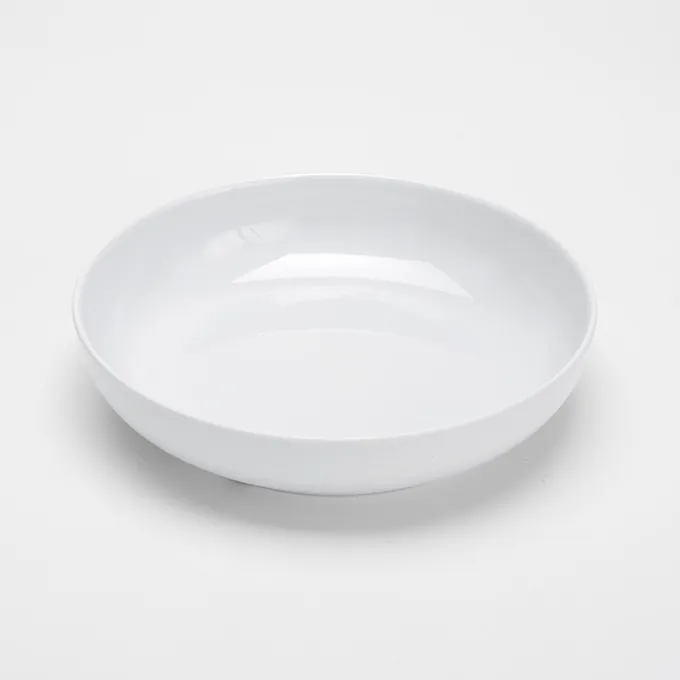 American Metalcraft MELR9 Bowl, 46 oz (1 qt) Plastic Bowl, 9.5" Dia x 2.125" H, White Melamine