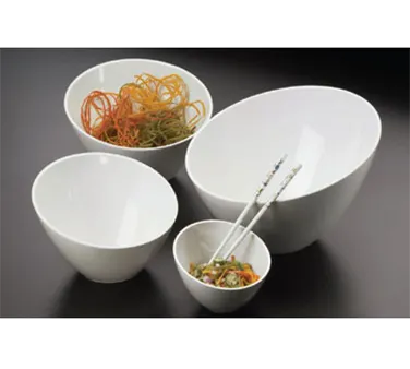 American Metalcraft MELSL92 2‑Quart (64 oz) White Melamine Bowl, 9‑1/4″ Dia x 5‑1/4″ H, Break‑Resist, Dishwasher Safe