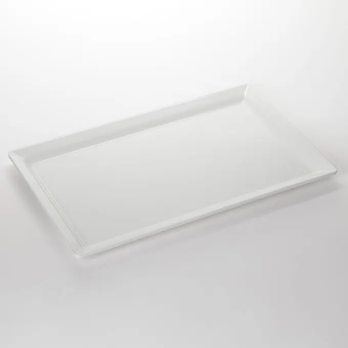 American Metalcraft MREC21 21" Melamine Platter, White, Rectangular, 20-7/8" L x 12.75" W x 1.25" H