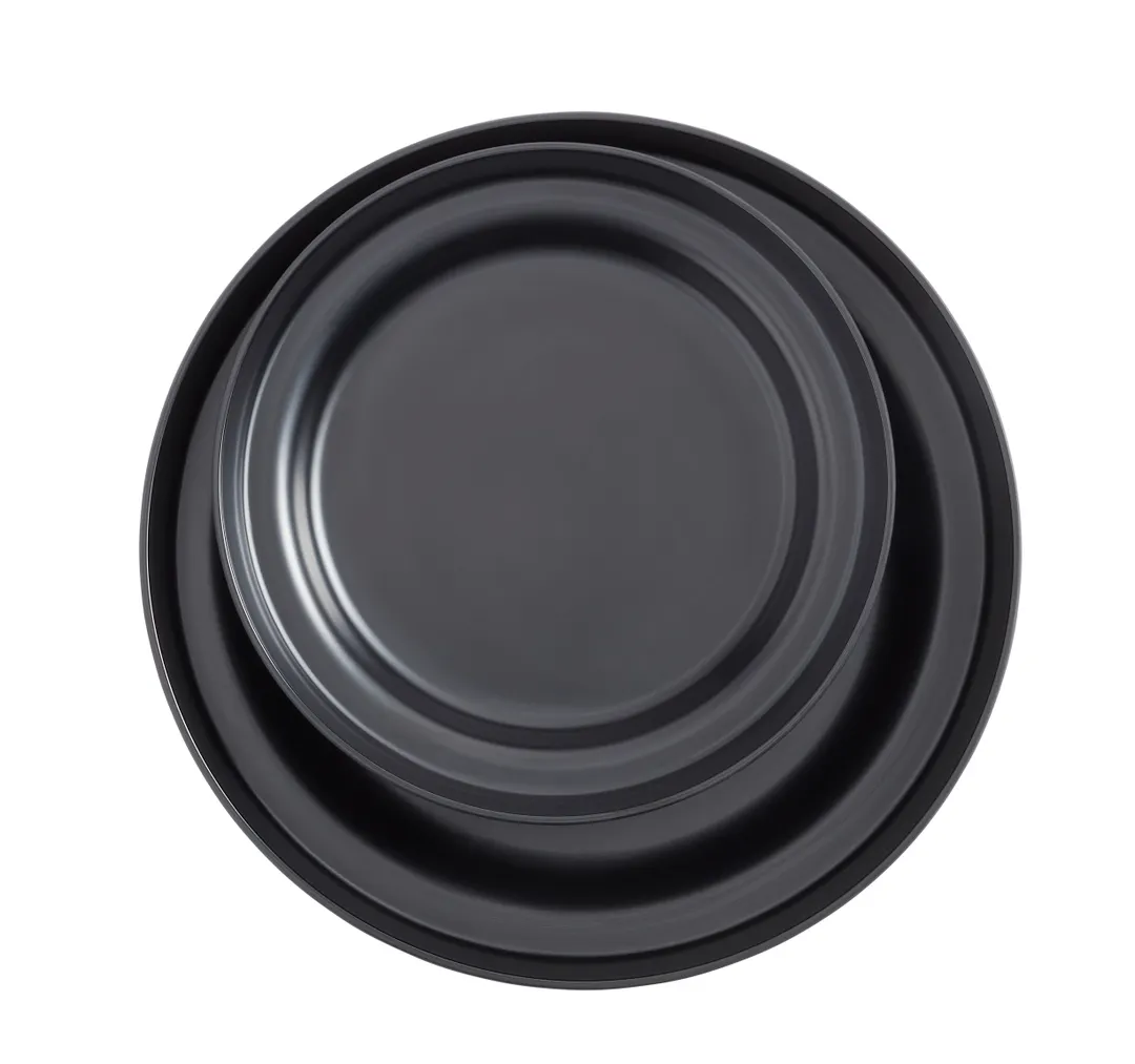 American Metalcraft MSEA10B Seafood Tray - 10" Black Plastic Tray, Melamine-Style Tabletop Servingware