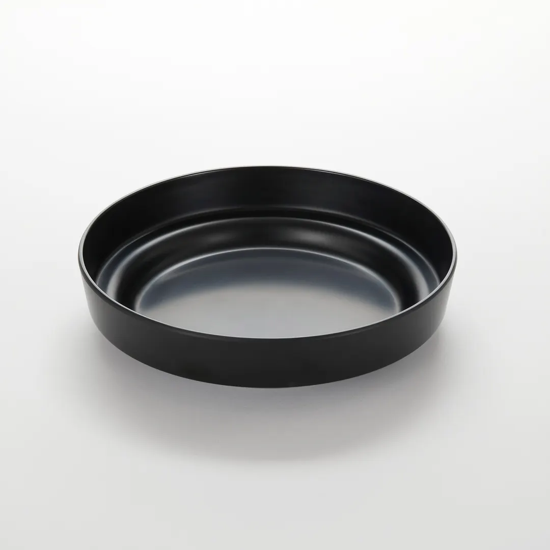 American Metalcraft MSEA10B Seafood Tray - 10" Black Plastic Tray, Melamine-Style Tabletop Servingware