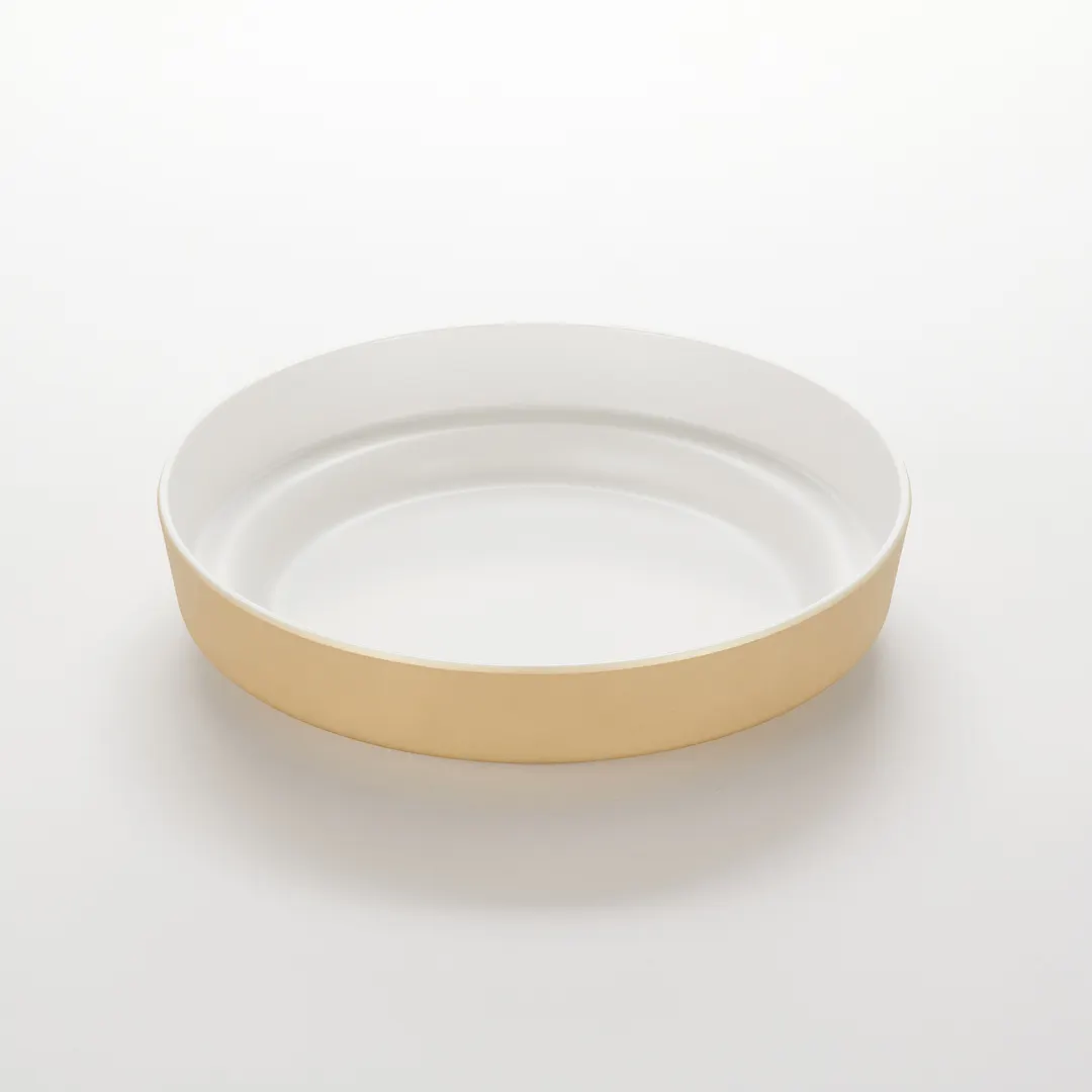 American Metalcraft MSEA10G Seafood Tray, 10" Diameter Gold Melamine Tableware, Plastic