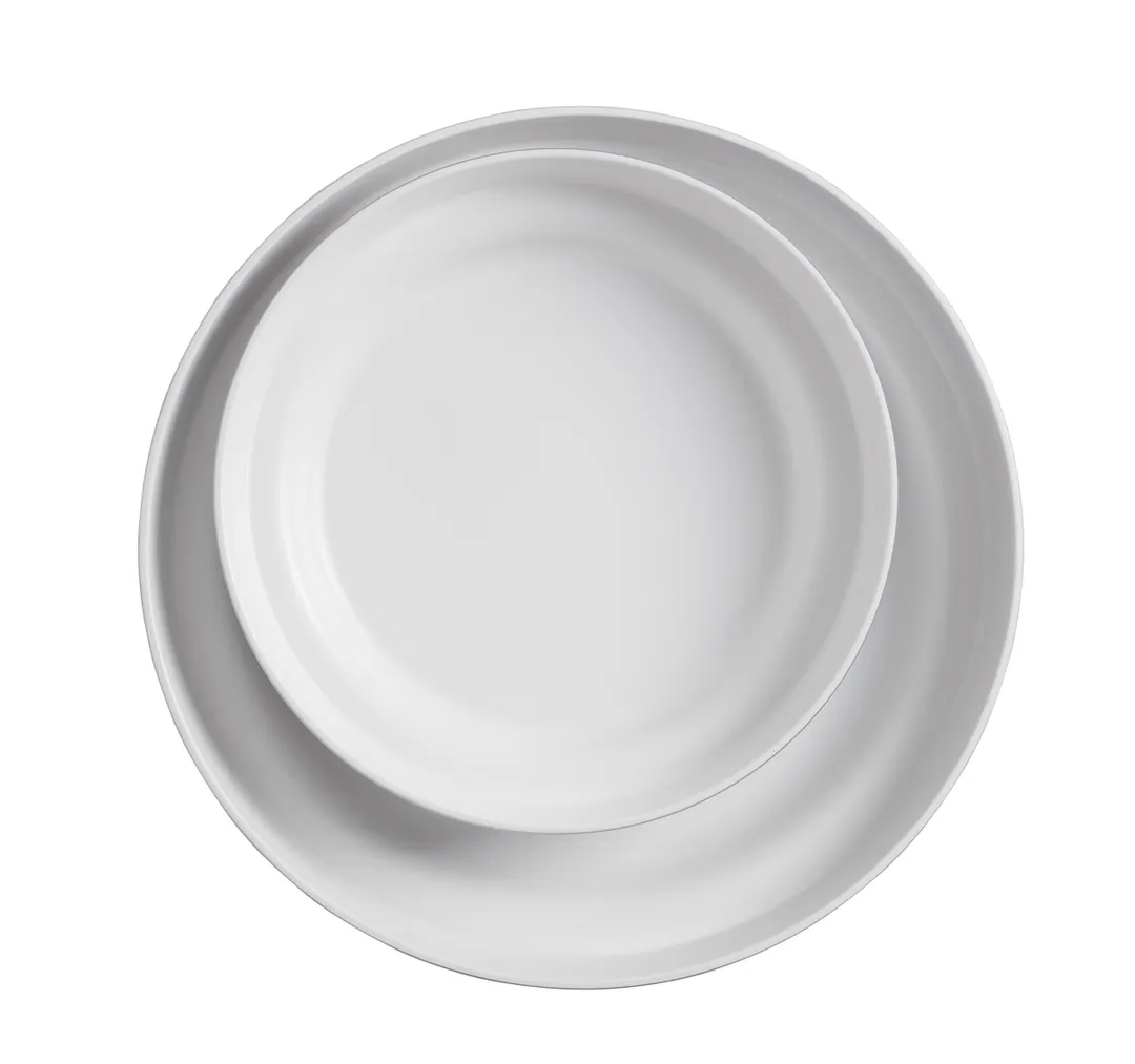American Metalcraft MSEA10S Seafood Tray – 10" Diameter Silver Melamine Plastic Serving Tray