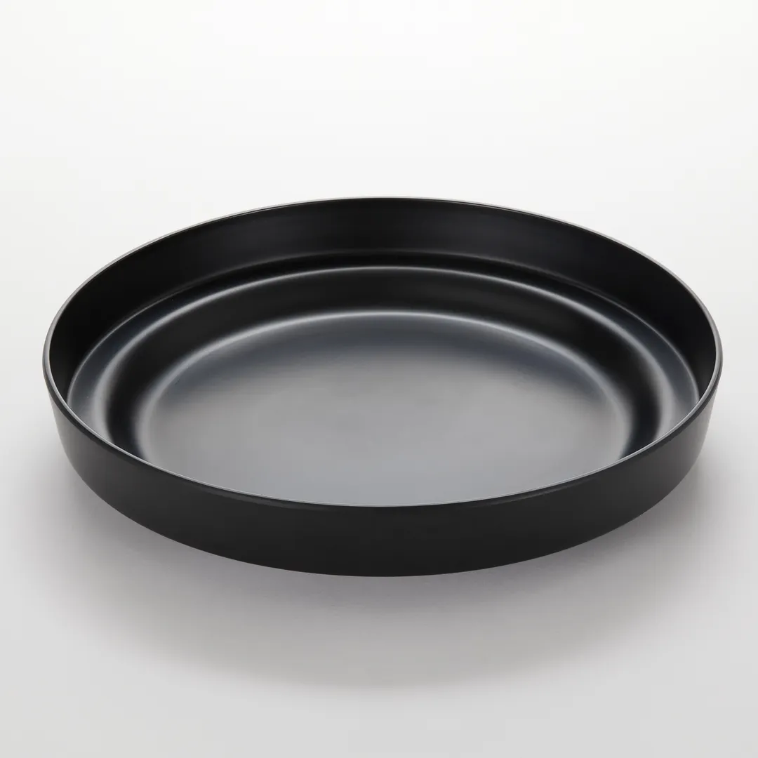 American Metalcraft MSEA12B Seafood Tray – 13" Black Melamine, Plastic Construction, Ideal for Crabs
