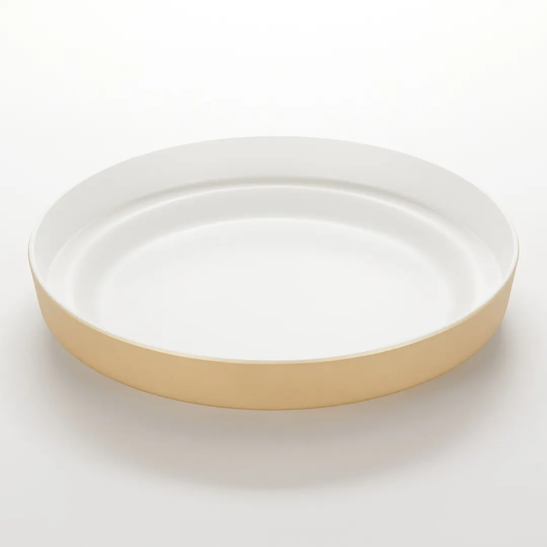 American Metalcraft MSEA12G Seafood Tray – 13" Gold Melamine Servingware, Plastic Build