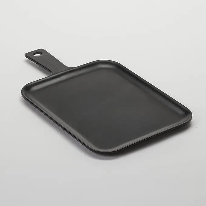 American Metalcraft MSP91 Serving Peel Board, 9-1/8" L x 7-3/8" W x 1/2" H, 12-5/8" L Handle, Black Melamine Platter