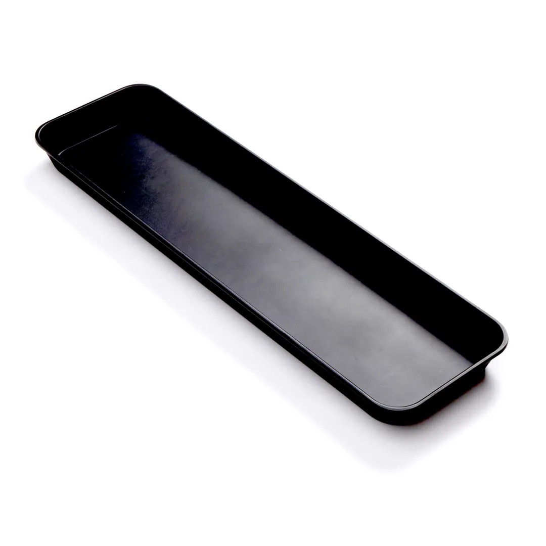 American Metalcraft MT8 Tray, 216 oz, 29.75x8.5x2 in Rect Black Melamine, Break‑Res Dishwasher‑Safe