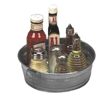 American Metalcraft MTUB10 Tub, 88 oz (2.75 qt) 9‑3/4" Dia x 3‑1/4" H Tin with Side Handles Hand‑Wash