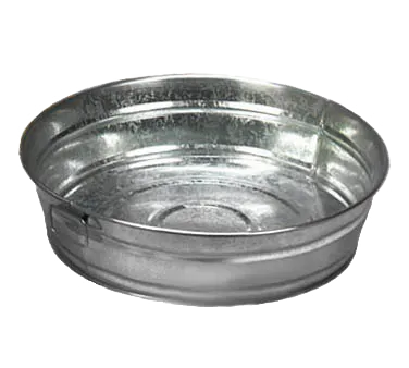 American Metalcraft MTUB12 95‑Oz Beverage Tub, 11‑5/8" Dia x 3‑1/4" H, Tin Side Handles