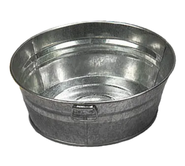 American Metalcraft MTUB83 37‑Oz Beverage Tub, 8" Dia x 3‑1/8" H Tin with Handles – Hand Wash