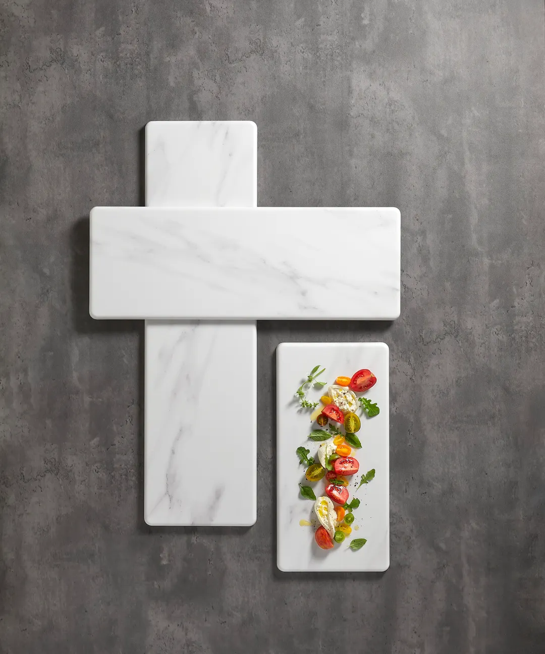 American Metalcraft MW24 Rectangular Serving Board, 24" Long, Marble Melamine, No-Handle, Display & Food Service