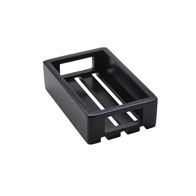 American Metalcraft MWH1 Wooden Serving & Display Crate, Rectangular Espresso, 10-1/8" L