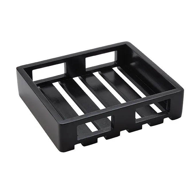 American Metalcraft MWH2 Wooden Square Serving & Display Crate, Espresso, 11-5/8" Length, Solid Wood Construction