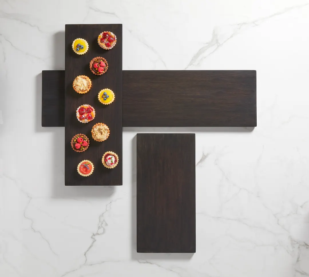 American Metalcraft MWP18 Espresso Wood Platter, 17.75" Length, Hardwood, Rich, Ideal for Serving and Display