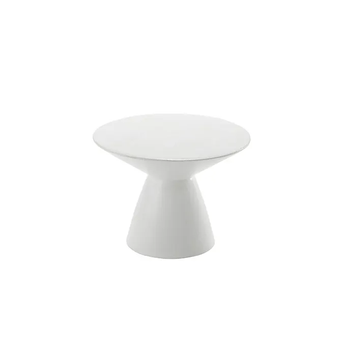 American Metalcraft MWPDW5 Pedestal Display Stand, 5-1/4" Height Round White Wood Hampton Collection