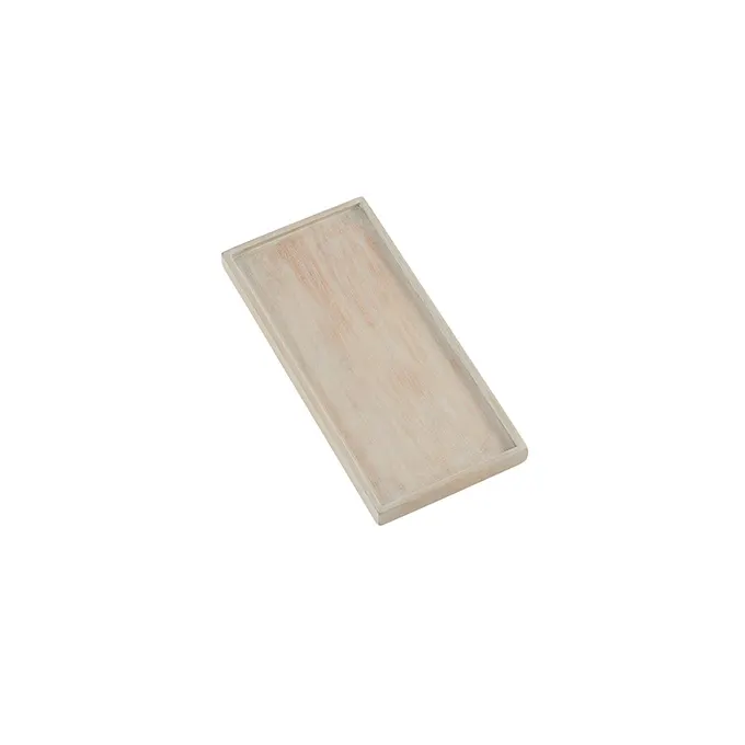 American Metalcraft MWPS14 Sun-Bleached Wood Platter, 14.25" Length, Hampton Tray