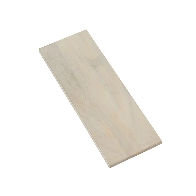 American Metalcraft MWPS24 Sun‑Bleached Ribbed Wood Platter, 24" Length, Hampton Collection Serving & Display Tray