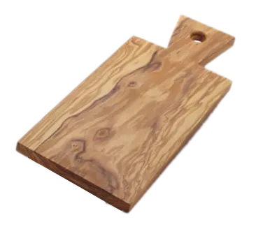 American Metalcraft OWB117 Olive Wood Rectangular Serving Board with Handle, 12.25" L x 5.75" W x 0.63" H Hand Wash