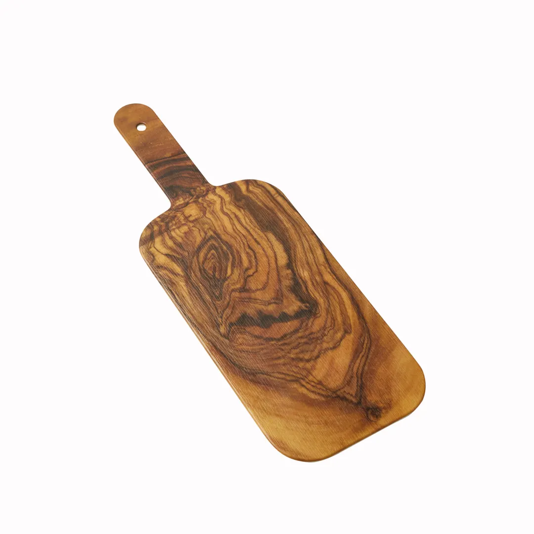 American Metalcraft OWM12 Serving Peel, 12" L x 6" W x ½" H, 17½" with Handle, Olive Wood Melamine Pattern, Naturals™