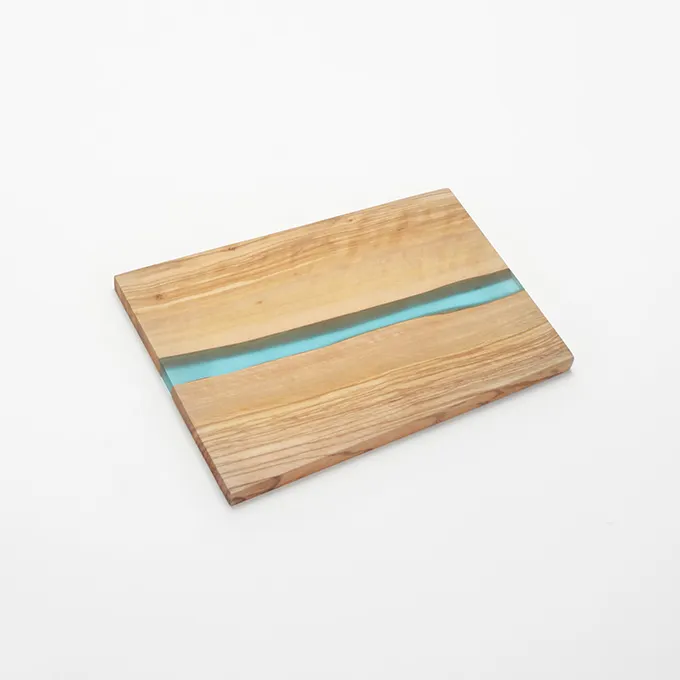 American Metalcraft OWP12 Serving Board - 12x10x5/8 in Olive Wood Rectangular Polyresin, Hand Wash