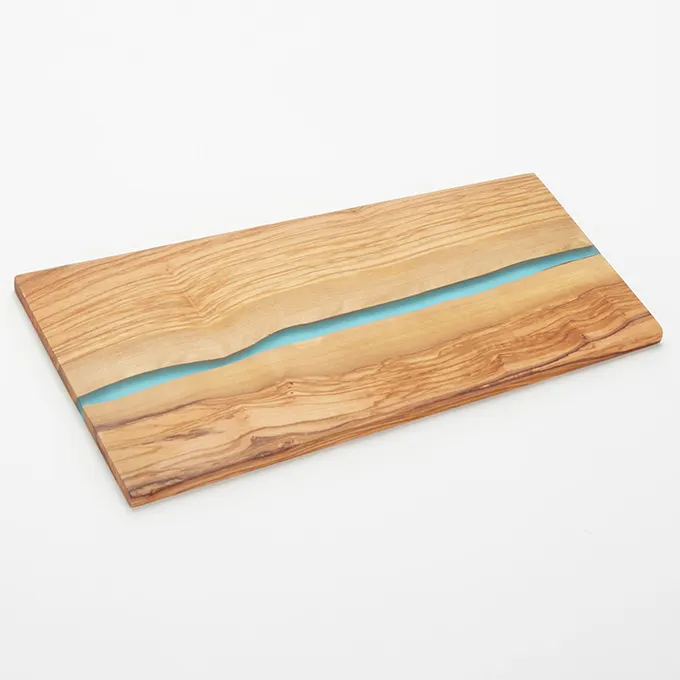 American Metalcraft OWP18 Serving Board – 18" L x 10" W x 5/8" H Olive Wood Polyresin, Hand Wash
